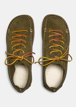 Load image into Gallery viewer, Finn Suede Shoe on Negative Heel - Olive
