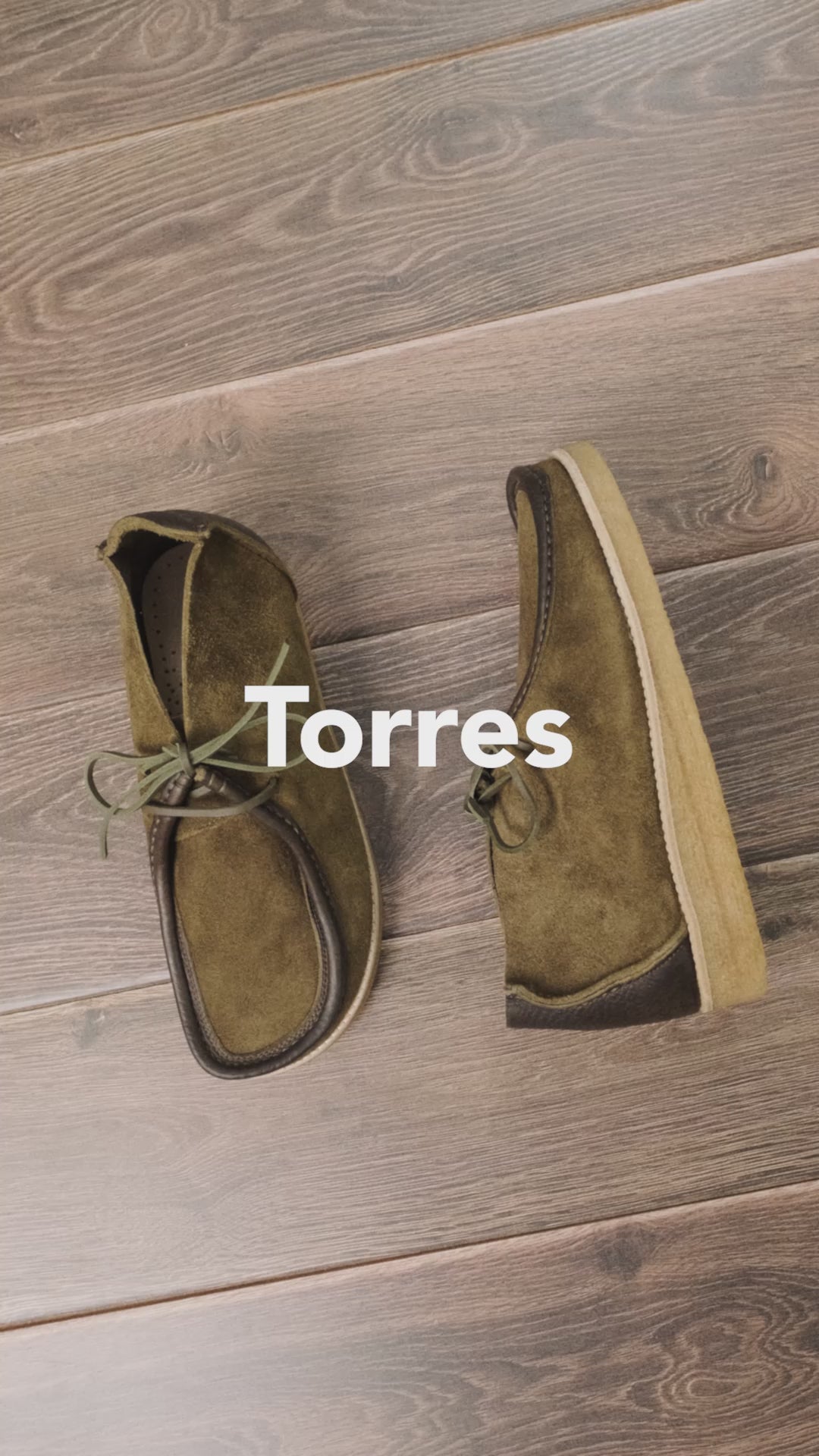 Yogi Torres LeatherSuede Boot on Crepe - Moss Green - Video