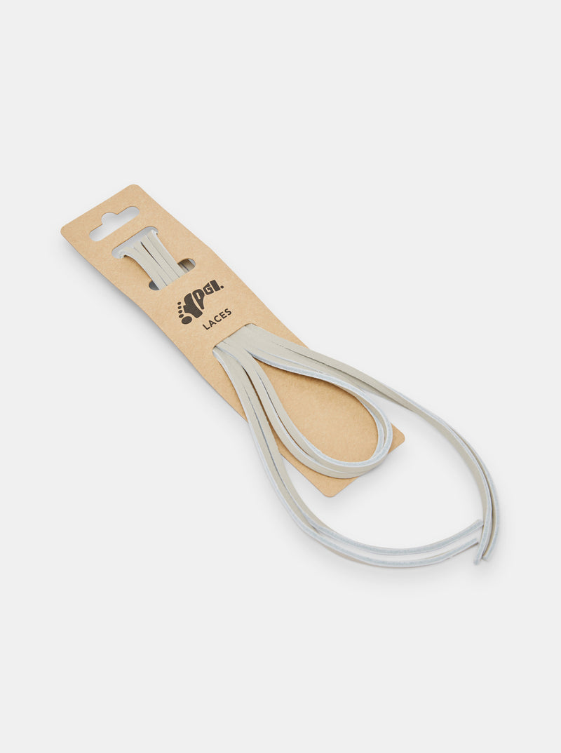 Load image into Gallery viewer, Yogi Leather Laces 150cm - Light Grey
