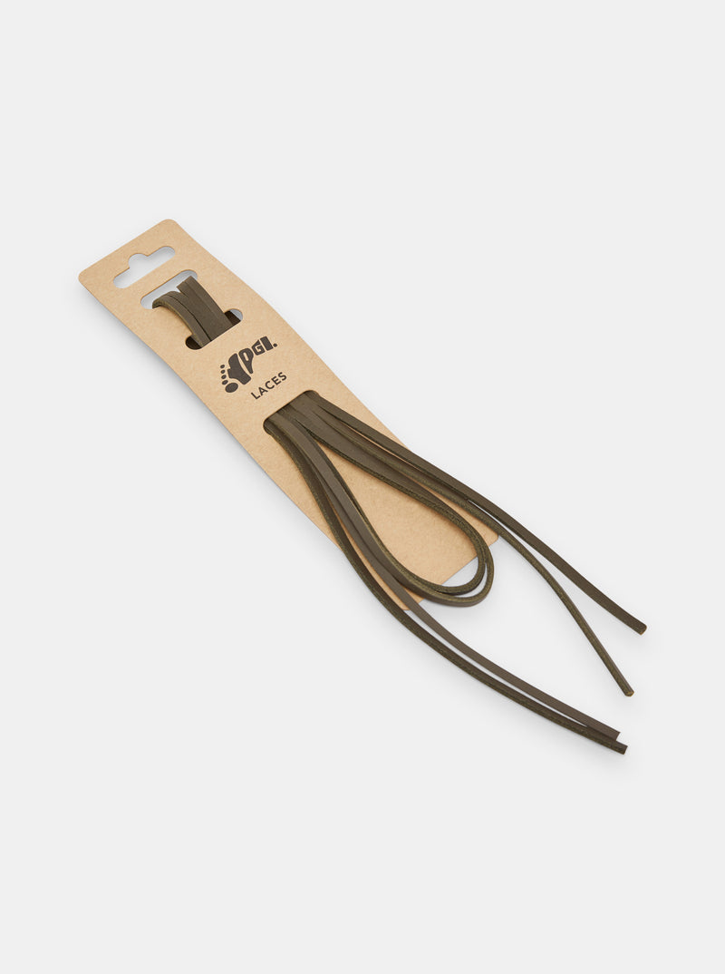 Load image into Gallery viewer, Yogi Leather Laces 150cm - Olive

