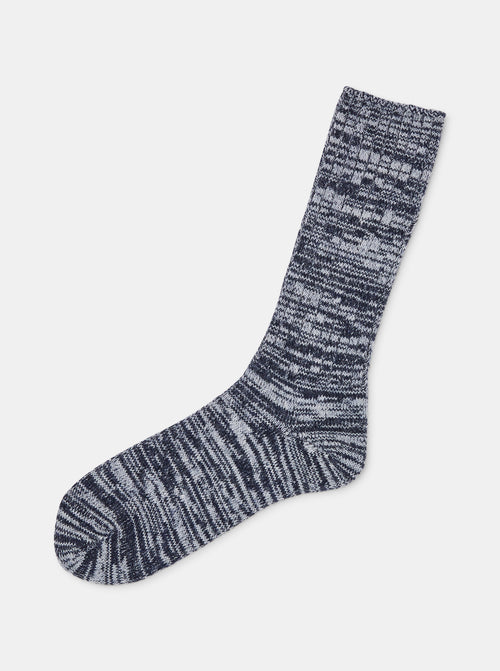 Patapaca Raw Socks - Blue Marl
