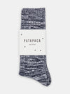 Patapaca Raw Socks - Blue Marl