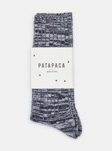 Load image into Gallery viewer, Patapaca Raw Socks - Blue Marl
