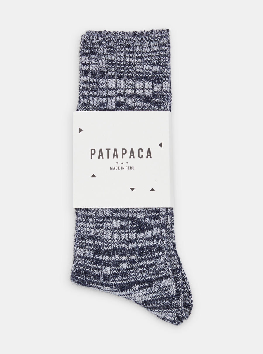 Patapaca Raw Socks - Blue Marl