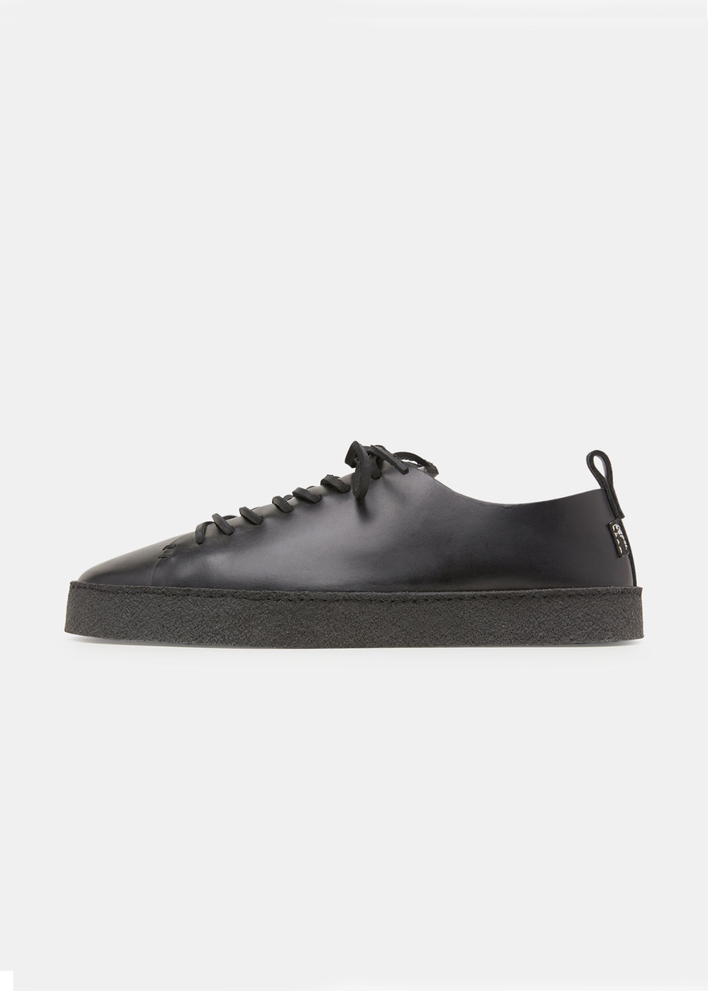 Rufus Womens Leather Cupsole New Reg Fit Shoe Black Yogi Footwear