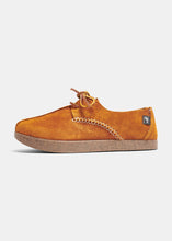 Load image into Gallery viewer, Lennon Reverse Tumbled Shoe on Negative Heel - Chestnut Brown
