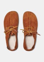 Load image into Gallery viewer, Lennon Reverse Tumbled Shoe on Negative Heel - Chestnut Brown
