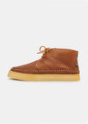 Hitch Tumbled Leather Boot on Crepe - Chestnut Brown