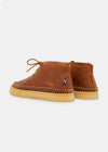 Hitch Tumbled Leather Boot on Crepe - Chestnut Brown