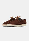 Starcow Caden Centre Seam Reverse Leather Shoe on EVA - Dark Brown