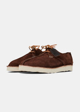 Load image into Gallery viewer, Starcow Caden Centre Seam Reverse Leather Shoe on EVA - Dark Brown
