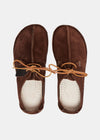 Starcow Caden Centre Seam Reverse Leather Shoe on EVA - Dark Brown