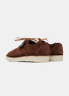 Starcow Caden Centre Seam Reverse Leather Shoe on EVA - Dark Brown