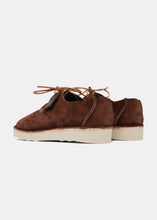 Load image into Gallery viewer, Starcow Caden Centre Seam Reverse Leather Shoe on EVA - Dark Brown
