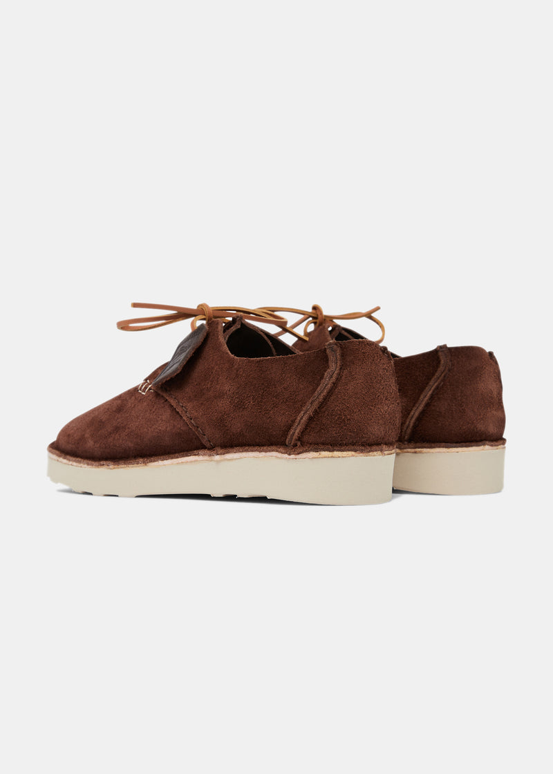 Load image into Gallery viewer, Starcow Caden Centre Seam Reverse Leather Shoe on EVA - Dark Brown
