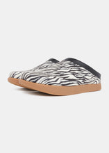 Load image into Gallery viewer, Floyd Animal Print Womens Mule On Negative Heel - Zebra
