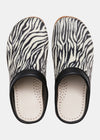 Floyd Animal Print Womens Mule On Negative Heel - Zebra