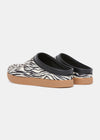 Floyd Animal Print Womens Mule On Negative Heel - Zebra