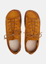 Load image into Gallery viewer, Finn Reverse Lace Up Shoe On Negative Heel - Chestnut Brown
