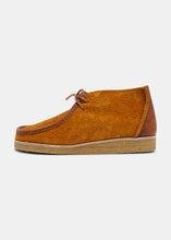 Load image into Gallery viewer, Torres Reverse Leather Boot On Crepe - Chestnut Brown
