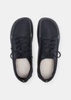 Yogi Finn II Leather Shoe On Negative Heel - Black Mono - Above