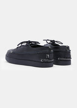 Load image into Gallery viewer, Yogi Finn II Leather Shoe On Negative Heel - Black Mono - Back
