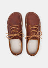 Yogi Finn II Leather Shoe On Negative Heel - Chestnut Brown - Above