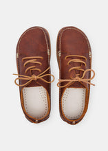 Load image into Gallery viewer, Yogi Finn II Leather Shoe On Negative Heel - Chestnut Brown - Above
