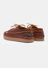 Load image into Gallery viewer, Yogi Finn II Leather Shoe On Negative Heel - Chestnut Brown - Back
