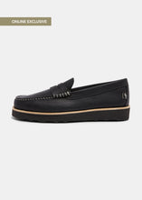 Load image into Gallery viewer, Rudy II Tumbled Leather Loafer - Black Mono
