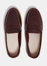 Load image into Gallery viewer, Rudy II Tumbled Leather Loafer - Burgundy
