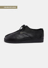 Caden Centre Seam Leather Shoe - Black Mono