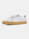 Rufus Womens Leather Cupsole Shoe - White