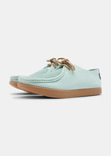 Load image into Gallery viewer, Willard Womens Nubuck Shoe on Negative Heel - Light Blue
