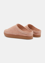 Load image into Gallery viewer, Floyd II Suede Womens Hand Stitched Mule On Negative Heel - Nude Pink

