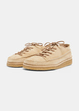 Load image into Gallery viewer, Yogi Finn Suede Lace Up Shoe On Crepe - Sand - Angle
