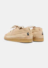 Load image into Gallery viewer, Yogi Finn Suede Lace Up Shoe On Crepe - Sand - Back
