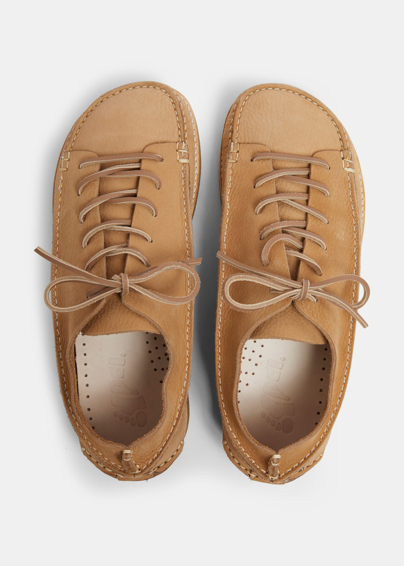 Load image into Gallery viewer, Yogi Finn Nubuck Lace Up Shoe On Crepe - Stone - Sole
