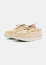 Load image into Gallery viewer, Yogi Olson Suede Boat Shoe - Sand - Angle
