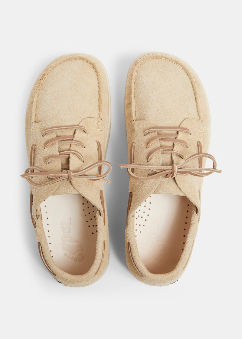 Load image into Gallery viewer, Yogi Olson Suede Boat Shoe - Sand - Sole
