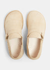 Corso Suede Buckle Monk Shoe On Crepe - Sand Brown