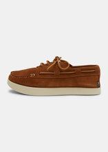 Load image into Gallery viewer, Yogi Olson Suede Boat Shoe - Cola Brown - Side
