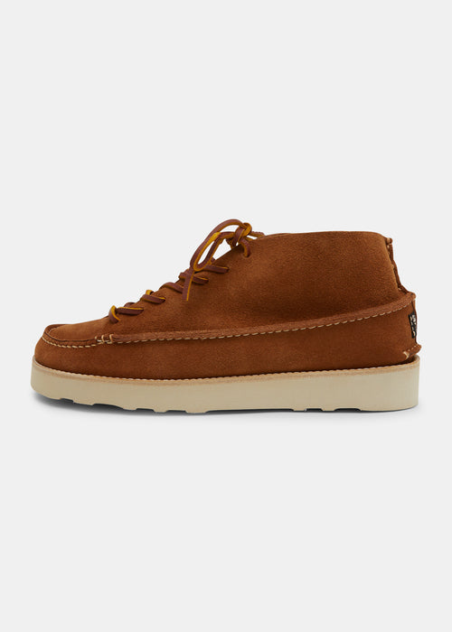 Yogi Fairfield Suede Lace Up Boot On Eva - Cola Brown - Side