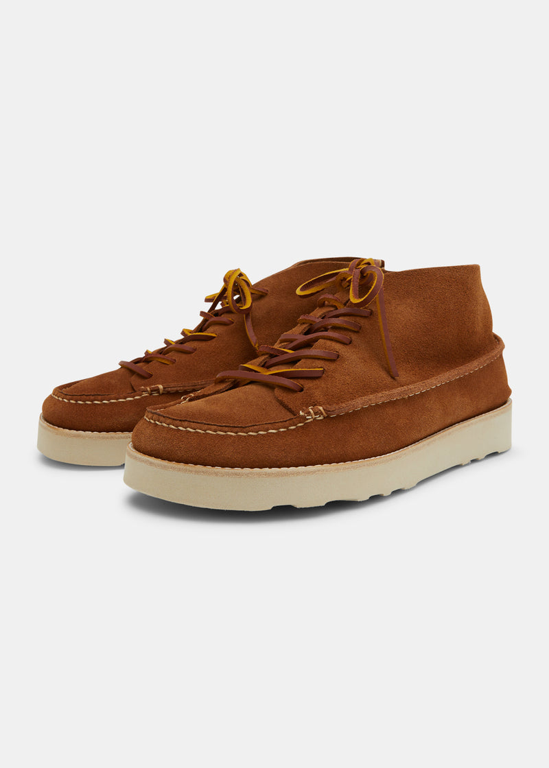 Load image into Gallery viewer, Yogi Fairfield Suede Lace Up Boot On Eva - Cola Brown - Sole
