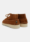 Yogi Fairfield Suede Lace Up Boot On Eva - Cola Brown - Back