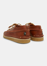 Load image into Gallery viewer, Yogi Finn Leather Lace Up Shoe On Crepe - Burnt Orange - Back
