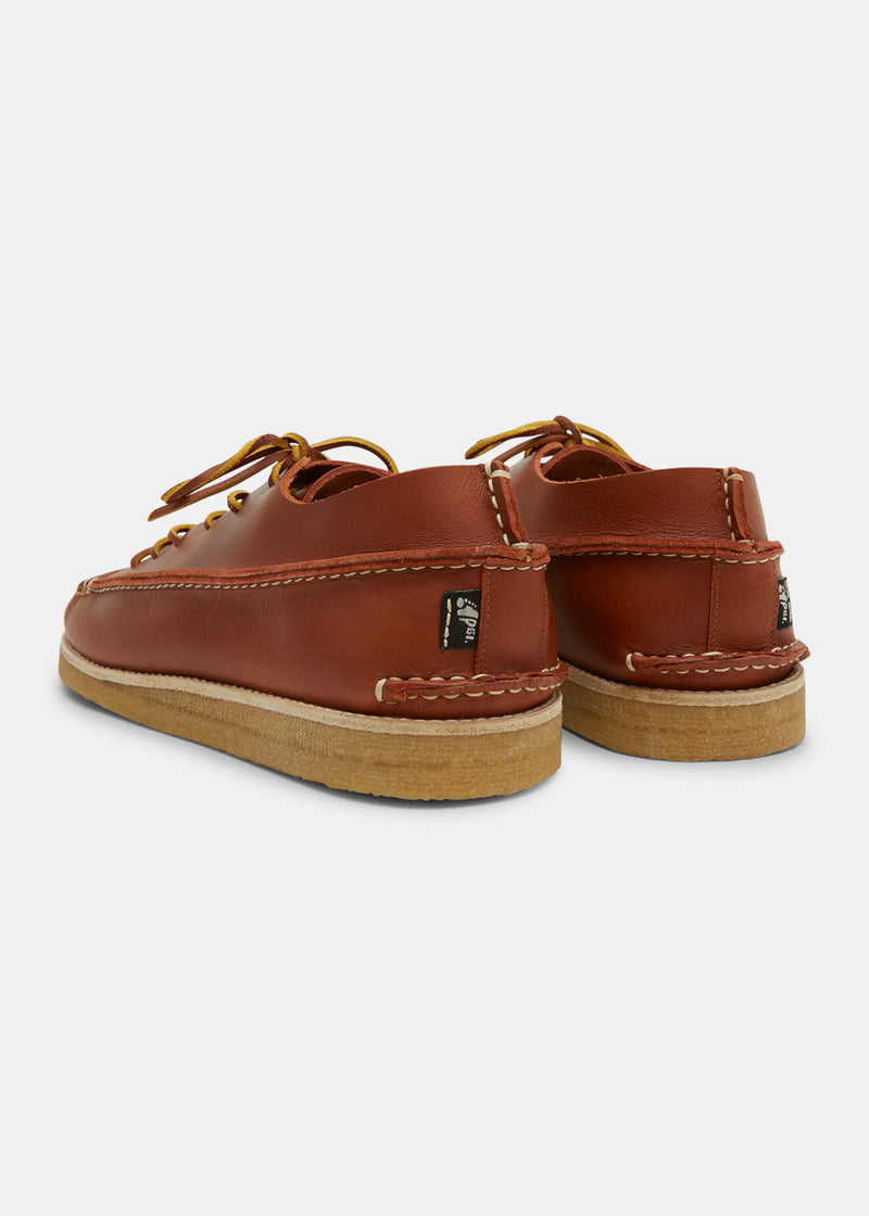 Load image into Gallery viewer, Yogi Finn Leather Lace Up Shoe On Crepe - Burnt Orange - Sole
